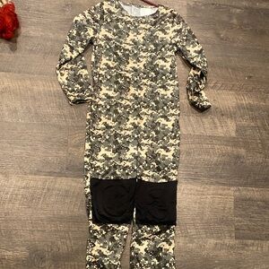 Camouflage Long Sleeve Jumpsuit
